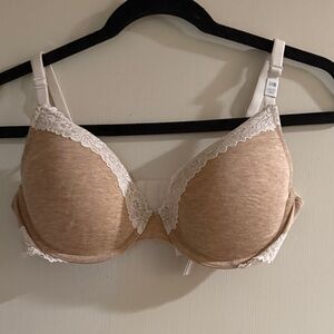 Victoria’s Secret PINK Lightly Lined Lace Trim Bra 34D NWT